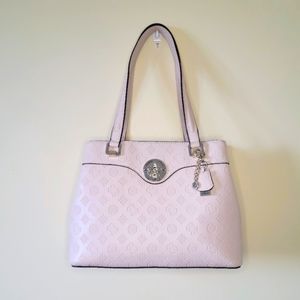 NWOT- Guess Pink Embossed handbag